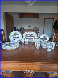 Nikko Americana Christmas Dinnerware Design By Charles Wysocki 31 Piece Grouping Nikko Americana Christmas Dinnerware Design By Charles Wysocki 31 Piece Grouping