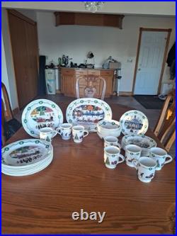 Nikko Americana Christmas Dinnerware Design By Charles Wysocki 31 Piece Grouping Nikko Americana Christmas Dinnerware Design By Charles Wysocki 31 Piece Grouping