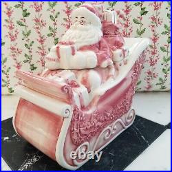 Noble Excellence Twas the Night Before Christmas Santa Sleigh Cookie Jar