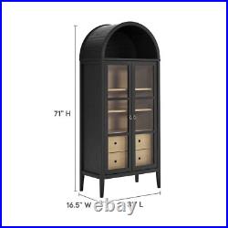 Nolan Tall Arched Storage Display Cabinet Nolan Tall Arched Storage Display Cabinet