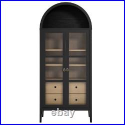 Nolan Tall Arched Storage Display Cabinet Nolan Tall Arched Storage Display Cabinet