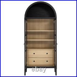 Nolan Tall Arched Storage Display Cabinet Nolan Tall Arched Storage Display Cabinet