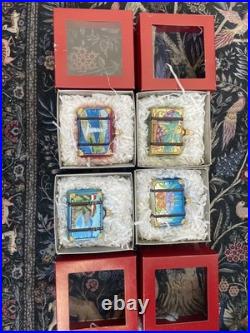 Nordstrom at Home Travel SUITCASE Poland GLASS Christmas ORNAMENTS (4) Various
