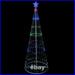 Northlight 12' Multi-Color LED Show Cone Christmas Tree Outdoor Decoration Northlight 12' Multi-Color LED Show Cone Christmas Tree Outdoor Decoration