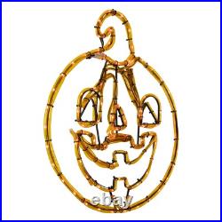 Northlight 18 Orange Jack O Lantern 4 Function LED Halloween Window Silhouette