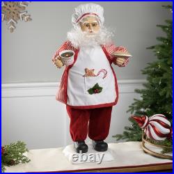 Northlight 24 Animated Musical Chef Santa Claus Cocoa Cookie Christmas Figure Northlight 24 Animated Musical Chef Santa Claus Cocoa Cookie Christmas Figure
