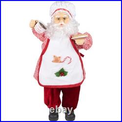 Northlight 24 Animated Musical Chef Santa Claus Cocoa Cookie Christmas Figure Northlight 24 Animated Musical Chef Santa Claus Cocoa Cookie Christmas Figure