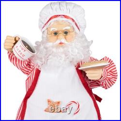 Northlight 24 Animated Musical Chef Santa Claus Cocoa Cookie Christmas Figure Northlight 24 Animated Musical Chef Santa Claus Cocoa Cookie Christmas Figure