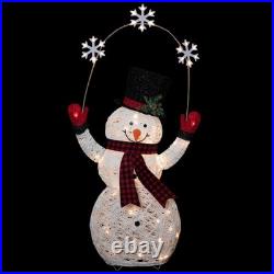 Northlight 57 LED Snowman Holding Snowflakes Outdoor Christmas Decoration Northlight 57 LED Snowman Holding Snowflakes Outdoor Christmas Decoration