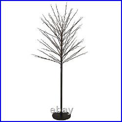 Northlight 5' Black LED Lighted Christmas Twig Tree Warm White Lights