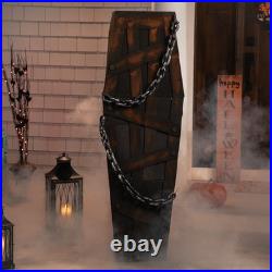 Northlight 63 Animated and Musical Chained Shaking Coffin Halloween Decoration