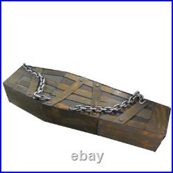 Northlight 63 Animated and Musical Chained Shaking Coffin Halloween Decoration