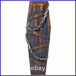 Northlight 63 Animated and Musical Chained Shaking Coffin Halloween Decoration