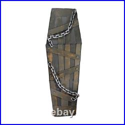 Northlight 63 Animated and Musical Chained Shaking Coffin Halloween Decoration