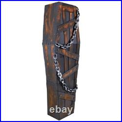 Northlight 63 Animated and Musical Chained Shaking Coffin Halloween Decoration
