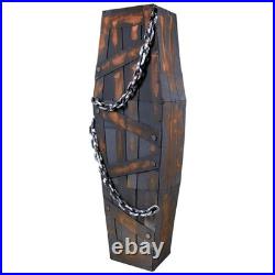 Northlight 63 Animated and Musical Chained Shaking Coffin Halloween Decoration