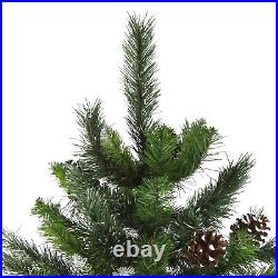 Northlight 6.5' Snowy Delta Pine Pine Cones Artificial Christmas Tree