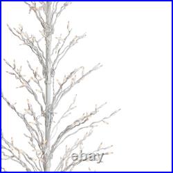 Northlight 6' White Christmas Cascade Twig Tree Outdoor Yard Decor Clear Light Northlight 6' White Christmas Cascade Twig Tree Outdoor Yard Decor Clear Light