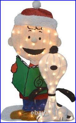 Northlight LED Lighted Peanuts Charlie Brown and Snoopy Caroling Outdoor