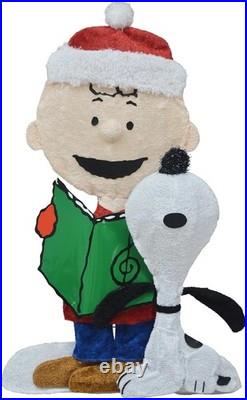 Northlight LED Lighted Peanuts Charlie Brown and Snoopy Caroling Outdoor