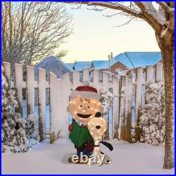 Northlight LED Lighted Peanuts Charlie Brown and Snoopy Caroling Outdoor