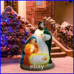 Northlight Lighted Nativity Scene Blow Mold Outdoor Christmas Decoration 34 Northlight Lighted Nativity Scene Blow Mold Outdoor Christmas Decoration 34