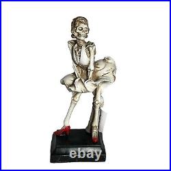 Novogratz Skeleton Elvis Presley & Marilyn Monroe Figurine Statue Decor 18 NEW