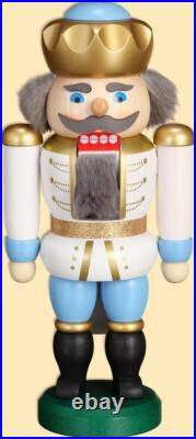 Nutcracker King White-Blue HxWxD = 20x10x6cm NEW Christmas Seiffen Nutcracker King White-Blue HxWxD = 20x10x6cm NEW Christmas Seiffen
