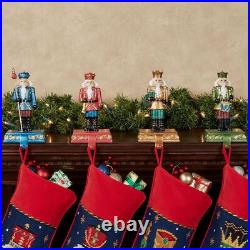 Nutcracker Stocking Holders 8 Inches High Set of 4 Nutcracker Stocking Holders 8 Inches High Set of 4