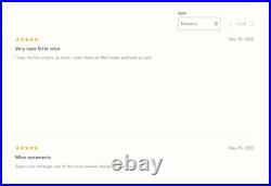 Nwt Set 4 Anthropologie Holiday Icon Wool Felt Critter Mice Christmas Ornament