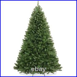 OPEN BOX 9 ft Green Spruce Hinged Artificial Christmas Tree with Stand