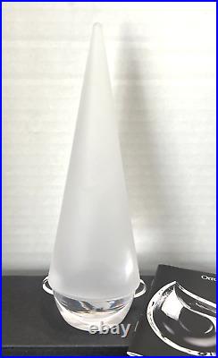 ORREFORS Crystal Santa Elf Gnome Swedish Paperweight Figurine LENA BERGSTROM MIB ORREFORS Crystal Santa Elf Gnome Swedish Paperweight Figurine LENA BERGSTROM MIB