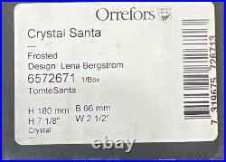 ORREFORS Crystal Santa Elf Gnome Swedish Paperweight Figurine LENA BERGSTROM MIB ORREFORS Crystal Santa Elf Gnome Swedish Paperweight Figurine LENA BERGSTROM MIB