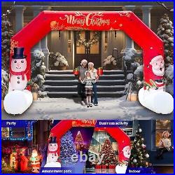 OZIS 20Ft Christmas Inflatable Arch Outdoor Red, Giant Inflatable Archway