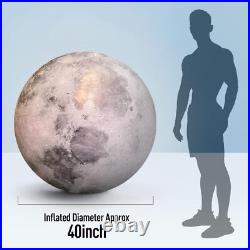 OZIS 40'' Large Inflatable Moon, Inflatable Solar System LED Planet Moon Balloon OZIS 40'' Large Inflatable Moon, Inflatable Solar System LED Planet Moon Balloon