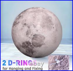 OZIS 40'' Large Inflatable Moon, Inflatable Solar System LED Planet Moon Balloon OZIS 40'' Large Inflatable Moon, Inflatable Solar System LED Planet Moon Balloon