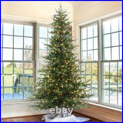 OasisCraft 6.5ft Pre-lit Snow Flocked Artificial Christmas Tree PVC Branches, 40