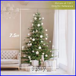 OasisCraft 6.5ft Pre-lit Snow Flocked Artificial Christmas Tree PVC Branches, 40