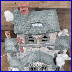 Old World Christmas OWC 1987 Halloween Haunted House Lights Ghost Rare Tested