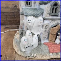 Old World Christmas OWC 1987 Halloween Haunted House Lights Ghost Rare Tested