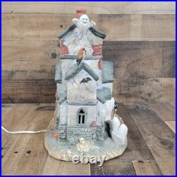 Old World Christmas OWC 1987 Halloween Haunted House Lights Ghost Rare Tested