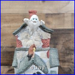 Old World Christmas OWC 1987 Halloween Haunted House Lights Ghost Rare Tested
