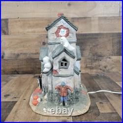 Old World Christmas OWC 1987 Halloween Haunted House Lights Ghost Rare Tested
