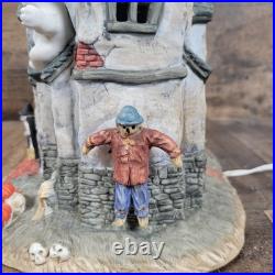 Old World Christmas OWC 1987 Halloween Haunted House Lights Ghost Rare Tested