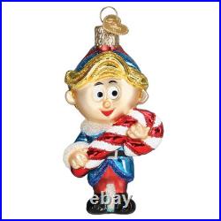 Old World Christmas Rudolph The Red Nosed Reindeer 5 Pc Glass Ornament Set #1