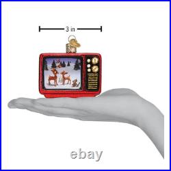 Old World Christmas Rudolph The Red Nosed Reindeer 5 Pc Glass Ornament Set #2
