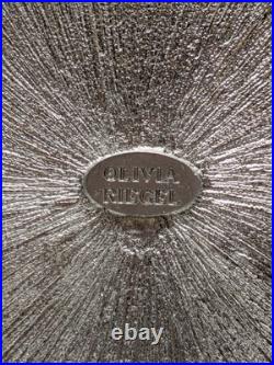 Olivia Riegel Striped White Gift Box Crystal Stocking Holder