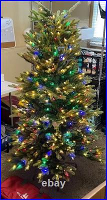 (Opened Box) Balsam Hill 5.5ft Norway Spruce with Led Color/Clear Lights