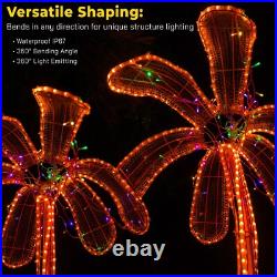 Orange LED Rope Flexible Light Outdoor 10' 20' 25' 50' 100' 150' Christmas Tree