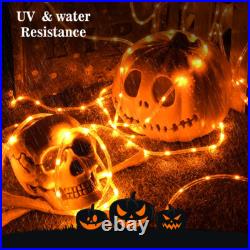Orange LED Rope Flexible Light Outdoor 10' 20' 25' 50' 100' 150' Christmas Tree